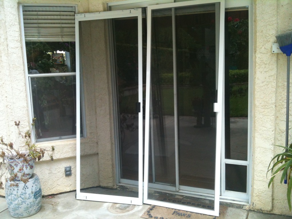 Sliding Screen doors before and after