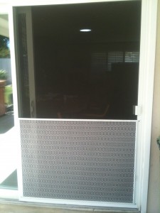 white pet door for 48" sliding screen door