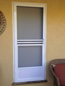 new white swinging screen door simi valley after